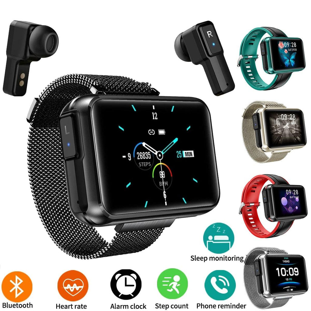 Smart Watch 2 in 1 Wireless Bluetooth Headset - HealtfuLifestlye